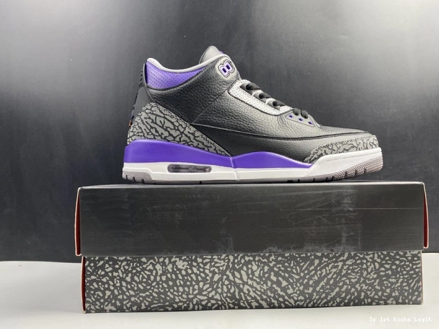 Black Court 050 Retro CT8532 3 Purple Jordan Air 0819